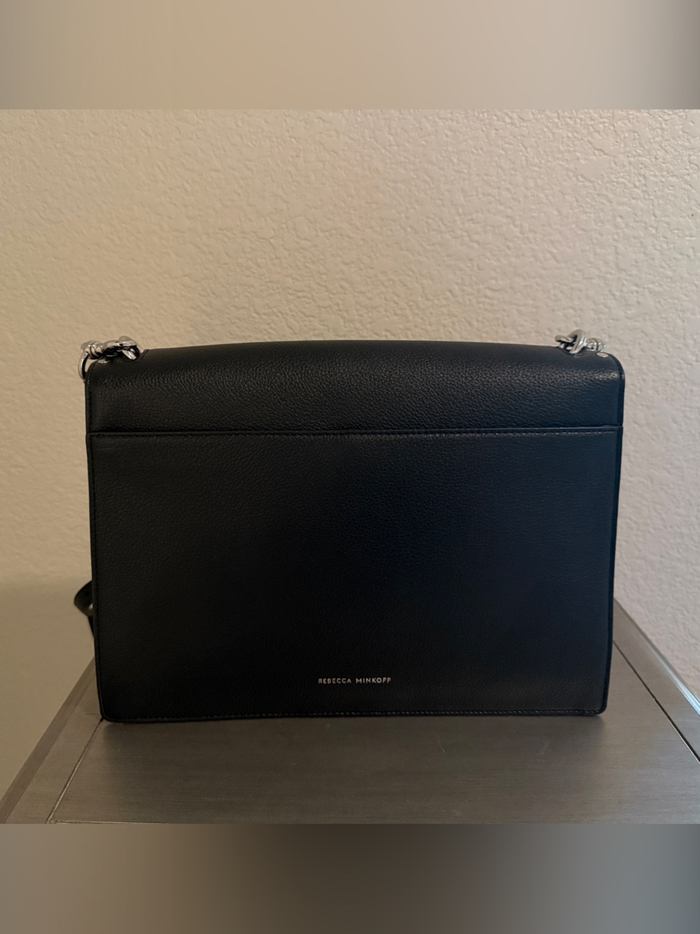 Rebecca Minkoff Black Leather Studded Crossbody Bag - Picture 2 of 5